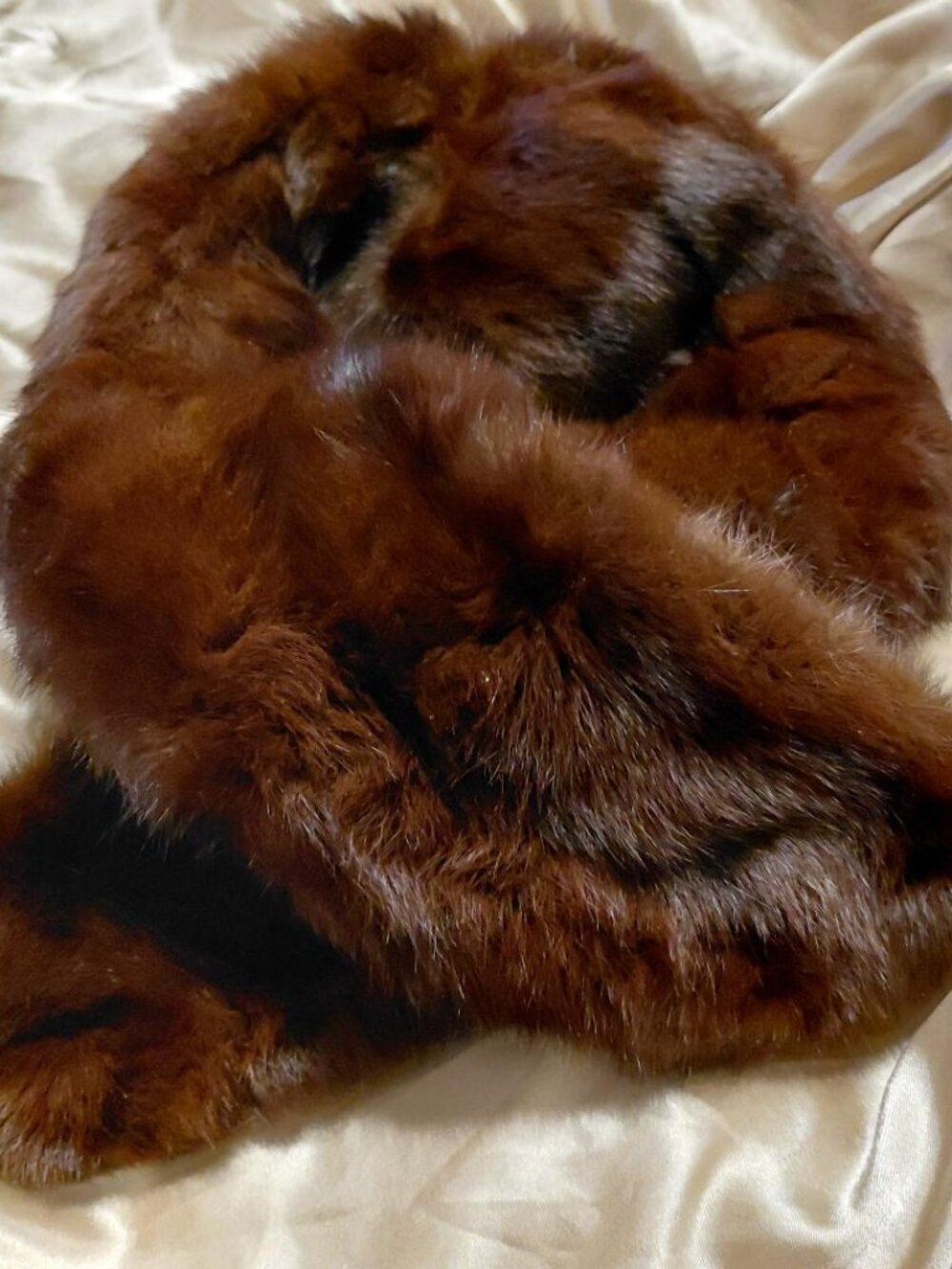 Vintage Roberts Furs Brown Mink Scarf